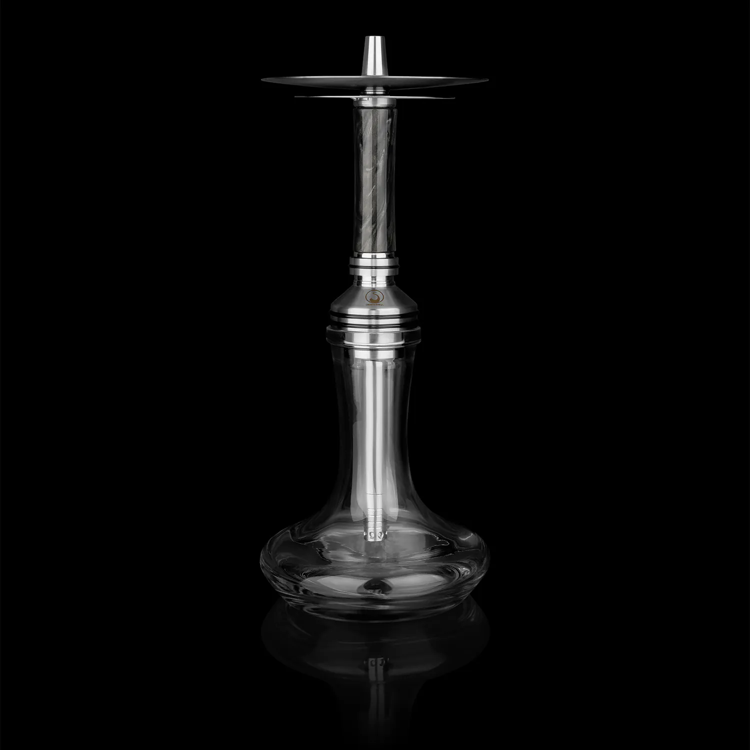 Steamulation - Xpansion Mini - Carbon Silver Leaf - נרגילה סופר פרמיום – תמונה 2